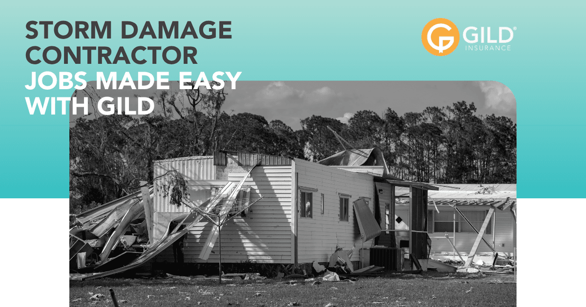 a damaged house showing storm damage contractor jobs