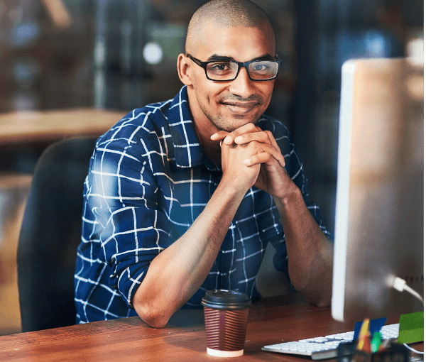 A man thinking about the digital sales problem